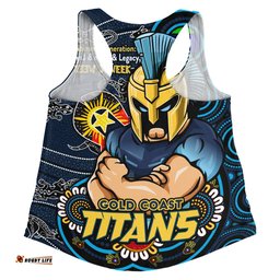Amazing Aussie Gold Coast Titans Spirit Of NAIDOC Series Women Tank Top