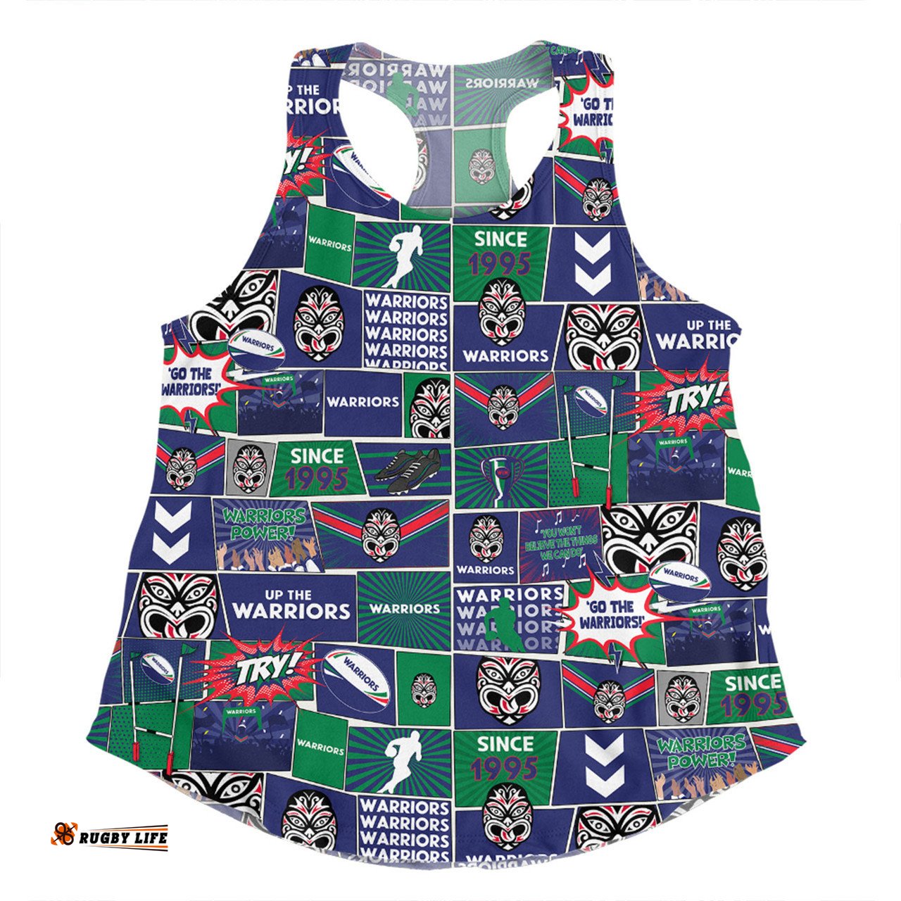 Amazing Aussie New Zealand Warriors Team Of Us Die Hard Fan Supporters Comic Style Women Tank Top