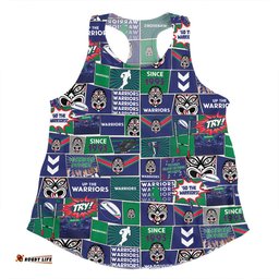 Amazing Aussie New Zealand Warriors Team Of Us Die Hard Fan Supporters Comic Style Women Tank Top