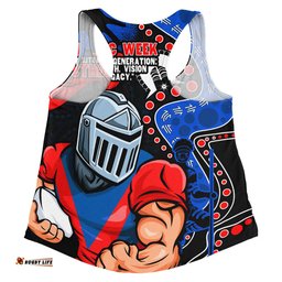 Amazing Aussie Newcastle Knights NAIDOC Indigenous Warrior Spirit Women Tank Top