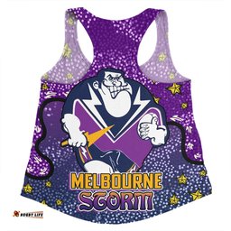 Amazing Aussie Melbourne Storm Custom Team With Dot And Star Patterns For Tough Fan Women Tank Top
