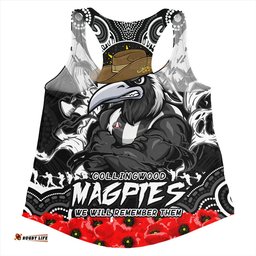 Amazing Aussie Collingwood Ripped Legacy Of The Game The ANZAC Spirit Lives On Women Tank Top