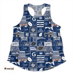 Amazing Aussie Geelong Cats Legacy Of The Pride Comic Style Women Tank Top