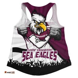 Amazing Aussie Manly Warringah Sea Eagles Fearless Soul Series Women Tank Top