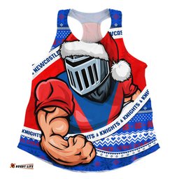 Amazing Aussie Newcastle Knights Ugly Knit Style For Christmas Game Fans Women Tank Top