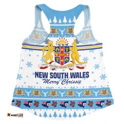 Amazing Aussie New South Wales Christmas Merry Chrissie Women Tank Top