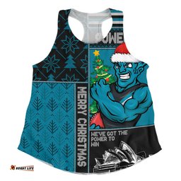 Amazing Aussie Port Adelaide Merry Christmas Knit Style Festive Spirit Women Tank Top