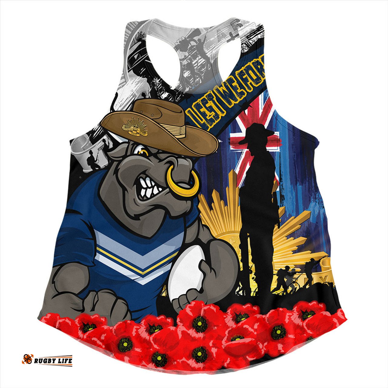 Amazing Aussie North Queensland Cowboys United In Spirit Anzac Day Tribute Women Tank Top