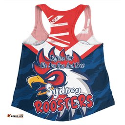 Amazing Aussie Sydney Roosters Happy Australia Day We Are One And Free Women Tank Top