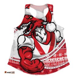 Amazing Aussie St. George Illawarra Dragons Ugly Knit Style For Christmas Game Fans Women Tank Top