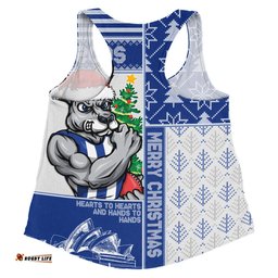 Amazing Aussie North Melbourne Merry Christmas Knit Style Festive Spirit Women Tank Top