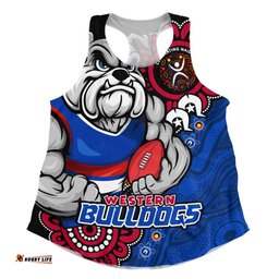 Amazing Aussie Western Bulldogs Power Through Generations NAIDOC Edition Women Tank Top