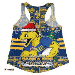 Amazing Aussie Parramatta Eels Merry Ugly Christmas Comic Style Women Tank Top