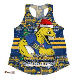 Amazing Aussie Parramatta Eels Merry Ugly Christmas Comic Style Women Tank Top