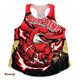 Amazing Aussie Redcliffe Dolphins Premiership Series Sports Gear Women Tank Top