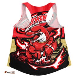 Amazing Aussie Redcliffe Dolphins Premiership Series Sports Gear Women Tank Top
