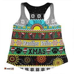 Amazing Aussie Penrith Panthers Christmas Aboriginal Custom Indigenous Knitted Ugly Xmas Style Women Tank Top