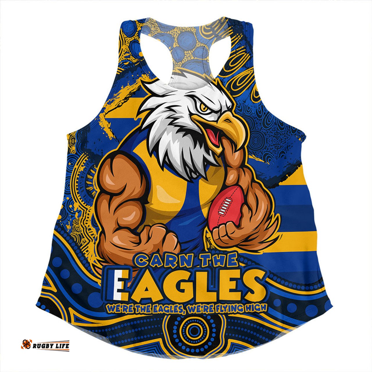 Amazing Aussie West Coast Eagles Blazing Spirit Of Victory Women Tank Top