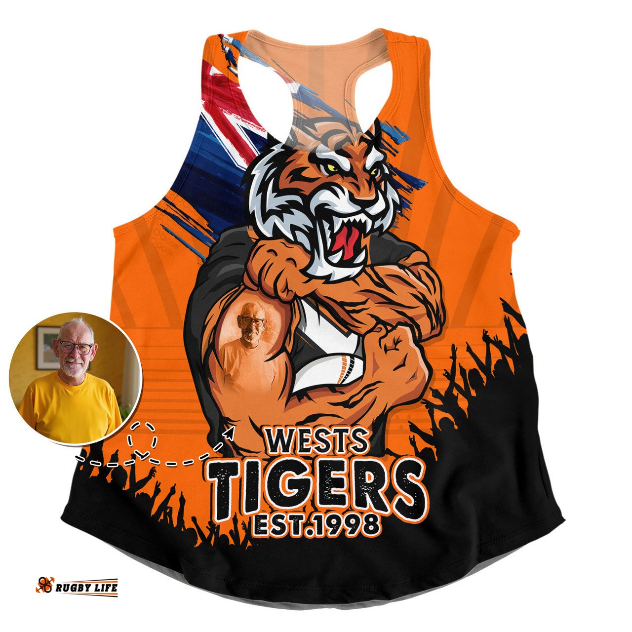 Amazing Aussie Wests Tigers Heart Of A Fighter Tough And Fearless Women Tank Top