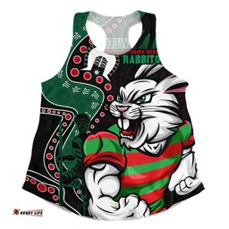 Amazing Aussie South Sydney Rabbitohs NAIDOC Indigenous Warrior Spirit Women Tank Top