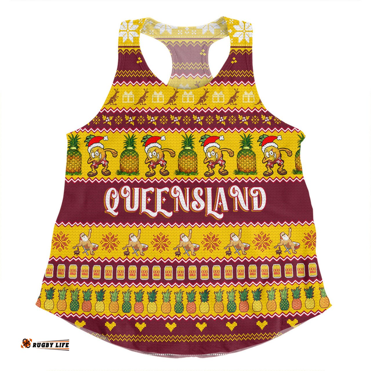 Amazing Aussie Queensland Big Things Christmas Custom The Big Pineapple Women Tank Top