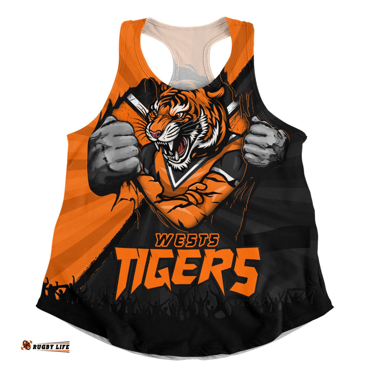 Amazing Aussie Wests Tigers Fearless Soul Series Women Tank Top