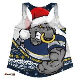 Amazing Aussie North Queensland Cowboys Ugly Knit Style For Christmas Game Fans Women Tank Top