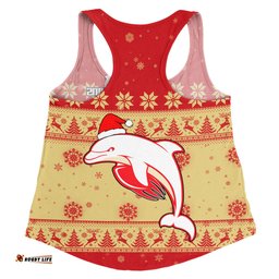 Amazing Aussie Redcliffe Dolphins Christmas Custom Special Ugly Christmas Women Tank Top