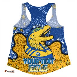 Amazing Aussie Parramatta Eels Custom Team With Dot And Star Patterns For Tough Fan Women Tank Top