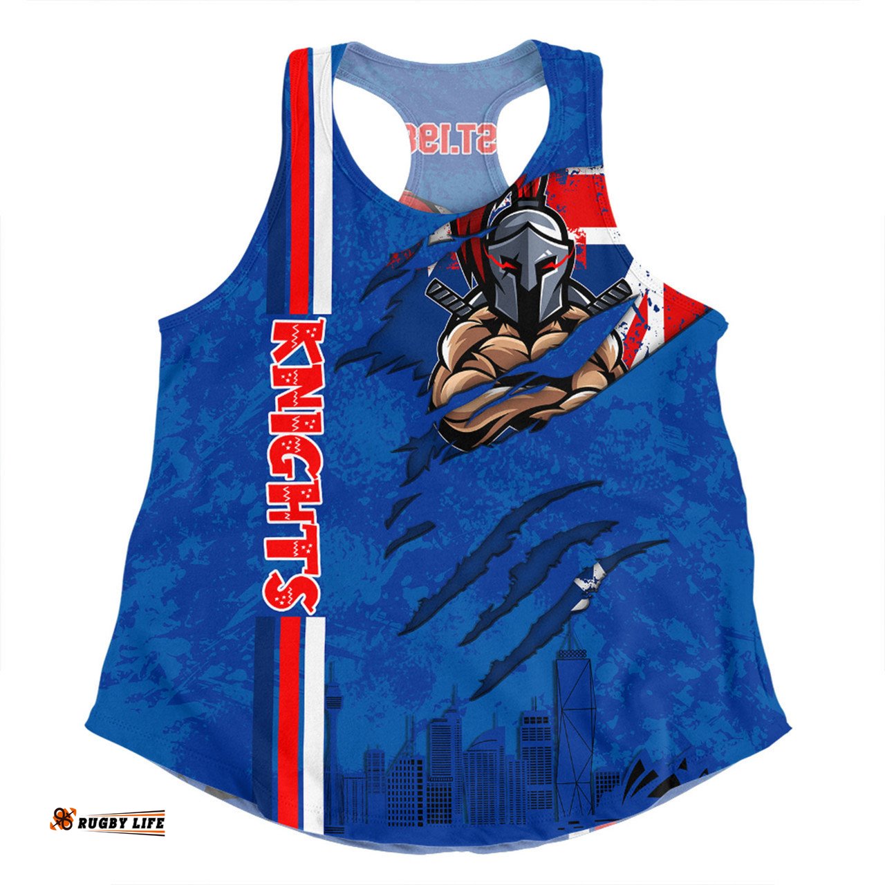 Amazing Aussie Newcastle Knights Happy Australia Day Flag Scratch Style Women Tank Top