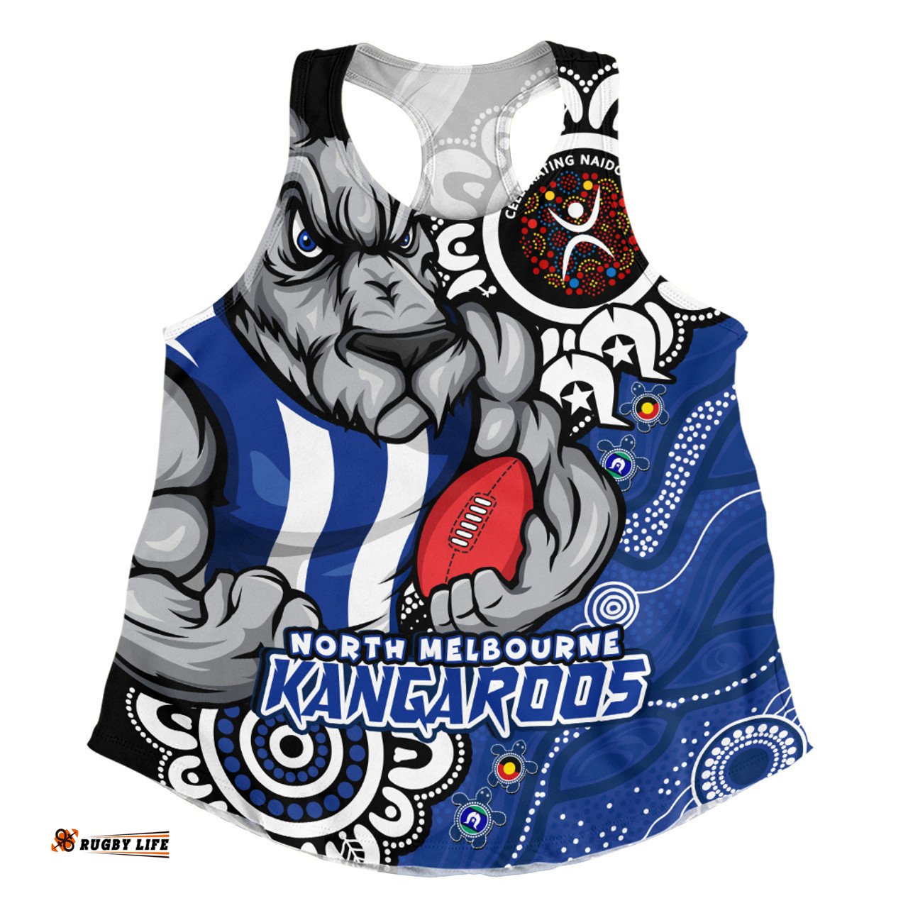 Amazing Aussie North Melbourne Power Through Generations NAIDOC Edition Women Tank Top