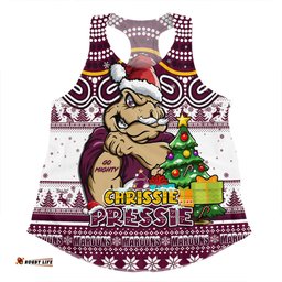 Amazing Aussie Queensland Maroons Aussie Ugly Christmas For Die Hard Fan Supporters Women Tank Top