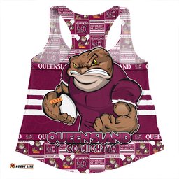 Amazing Aussie Queensland Maroons Champion���s Pride Comic Style Women Tank Top