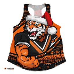 Amazing Aussie Wests Tigers Ugly Knit Style For Christmas Game Fans Women Tank Top