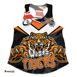 Amazing Aussie Wests Tigers Happy Australia Day We Are One And Free Women Tank Top