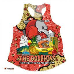 Amazing Aussie Redcliffe Dolphins Custom Australian Big Things Women Tank Top