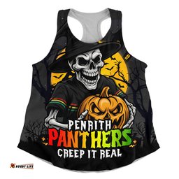 Amazing Aussie Penrith Panthers Dark Moon Rugby Halloween Battle Edition Women Tank Top