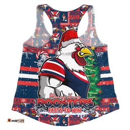 Amazing Aussie Sydney Roosters Merry Ugly Christmas Comic Style Women Tank Top