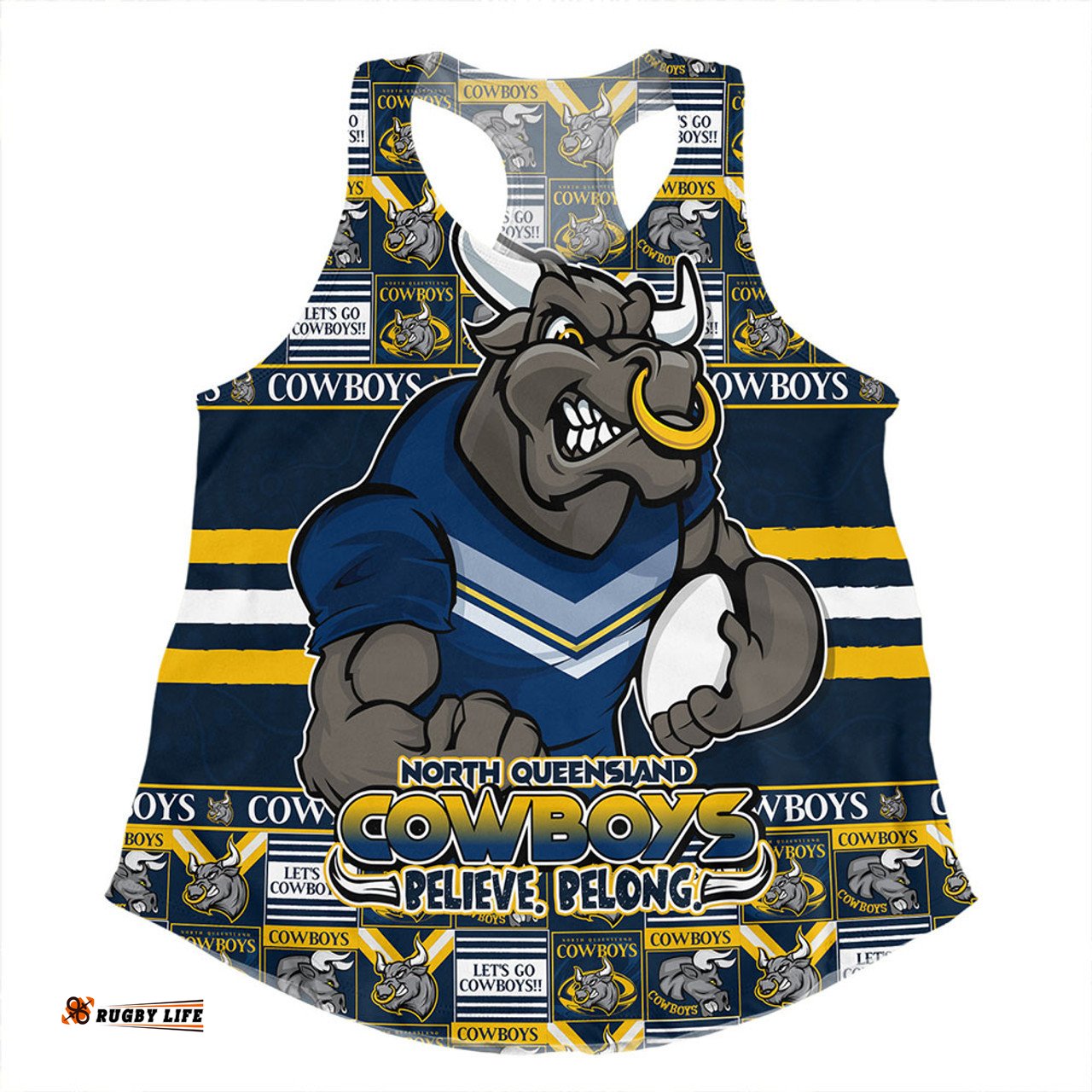 Amazing Aussie North Queensland Cowboys Champion���s Pride Comic Style Women Tank Top