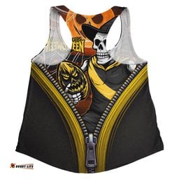 Amazing Aussie Richmond Halloween Night Reaper Zipper Women Tank Top