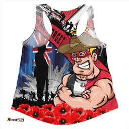 Amazing Aussie St Kilda Anzac Day Honor United In Spirit Women Tank Top