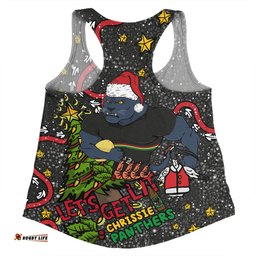 Amazing Aussie Penrith Panthers Christmas Custom Let's Get Lit Chrisse Pressie Women Tank Top