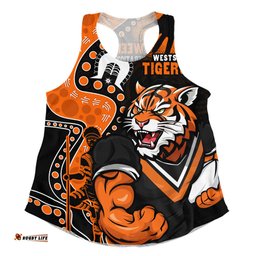 Amazing Aussie Wests Tigers NAIDOC Indigenous Warrior Spirit Women Tank Top