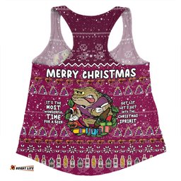 Amazing Aussie Queensland Cane Toads Christmas Custom Chrissie Spirit Women Tank Top