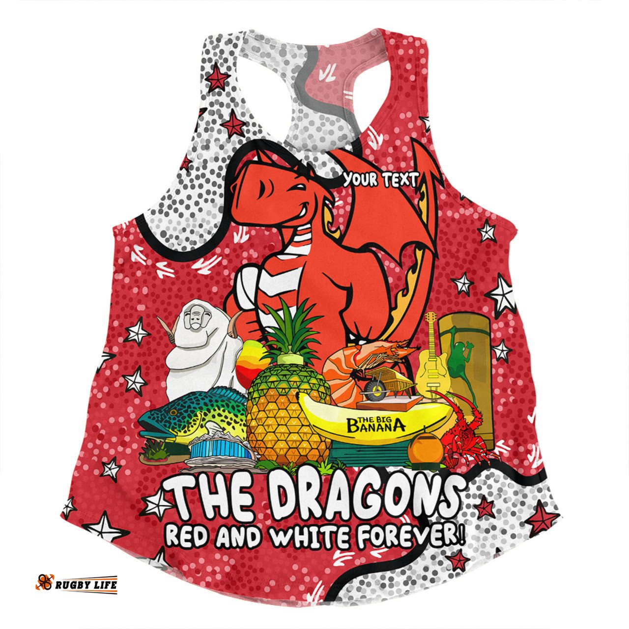 Amazing Aussie St. George Illawarra Dragons Custom Australian Big Things Women Tank Top