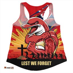 Amazing Aussie Redcliffe Dolphins Fearless ANZAC Defender Women Tank Top