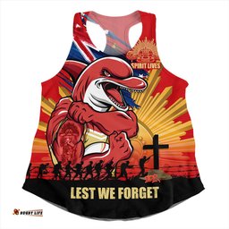 Amazing Aussie Redcliffe Dolphins Fearless ANZAC Defender Women Tank Top