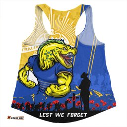 Amazing Aussie Parramatta Eels Anzac Day Lest We Forget Strong Fighting Spirit Women Tank Top
