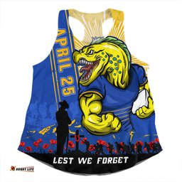 Amazing Aussie Parramatta Eels Anzac Day Lest We Forget Strong Fighting Spirit Women Tank Top