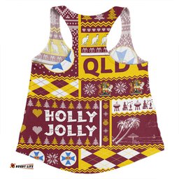 Amazing Aussie Queensland Christmas Holly Jolly Chrissie Women Tank Top